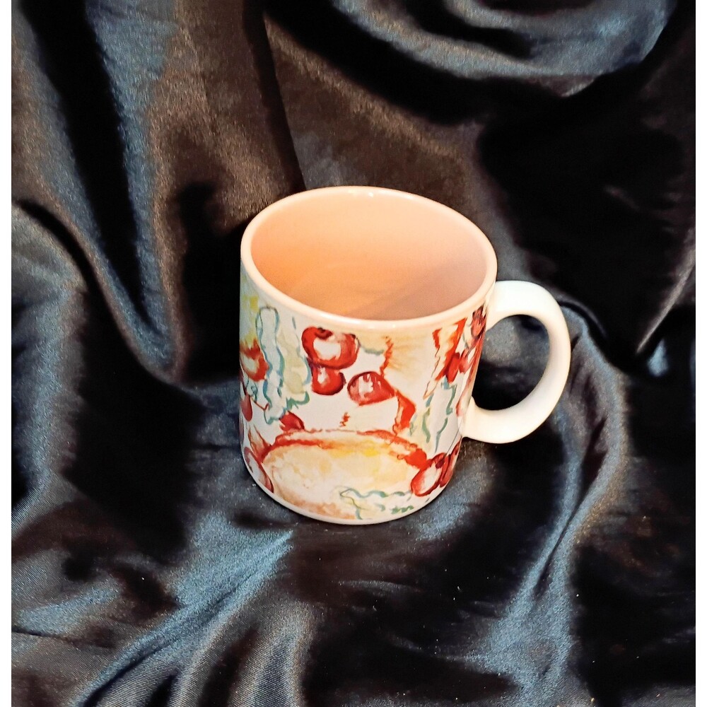 Vintage Russ Berries & Co Mug Cherries and Peach